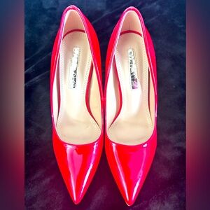 NEW/NEVER WORN - Patent Leather Red Pumps - Size 9